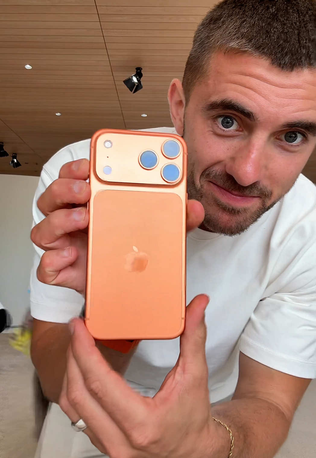 is this the best colour iPhone ever made? #orangeiphone #iphone17 #iphone17promax #apple 