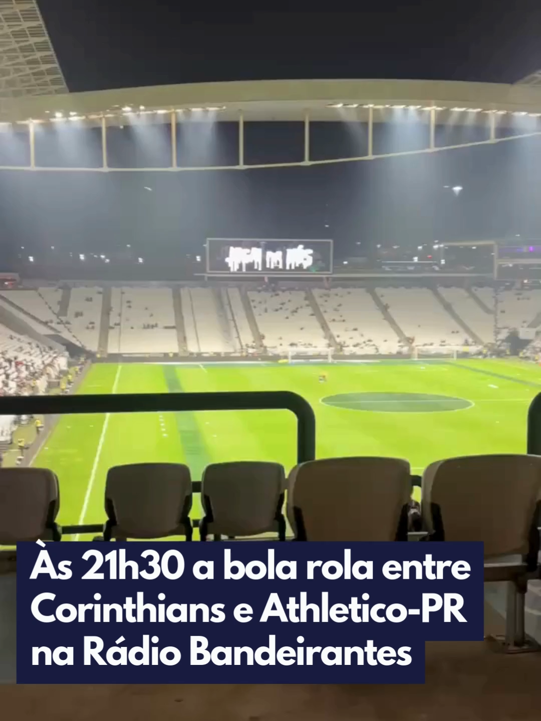 Logo mais, à partir das 21h30 você acompanha a disputa de Corinthians e Athletico Paranaense pelas Quartas de Final da Copa do Brasil, com transmissão da Rádio Bandeirantes.
