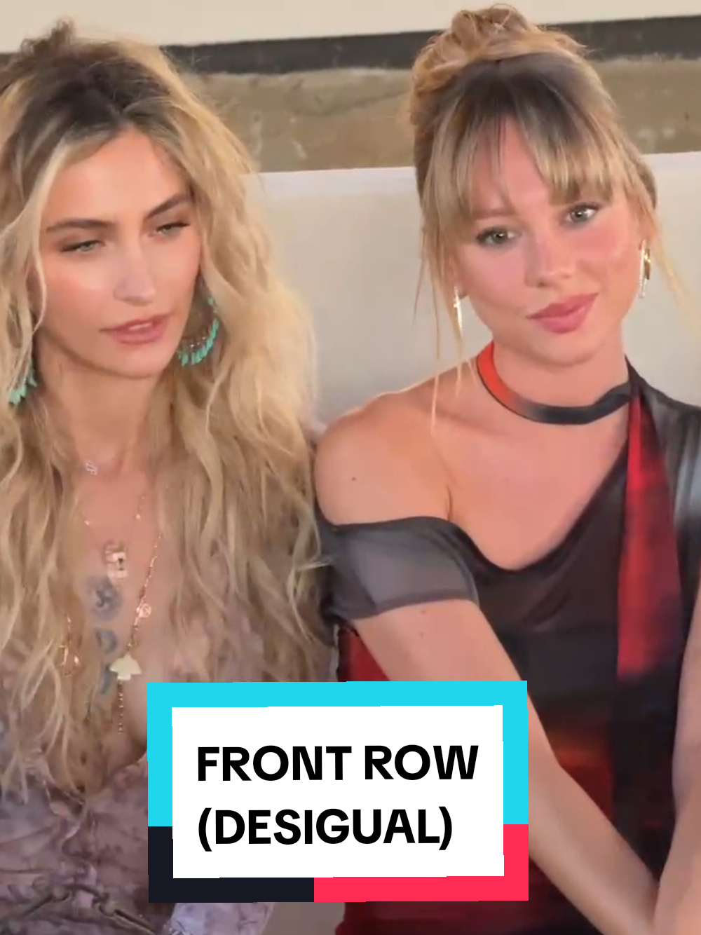 Front Row del desfile para Desigual  #esterexposito #parisjackson #beckyg #nickinicole #frontrow 