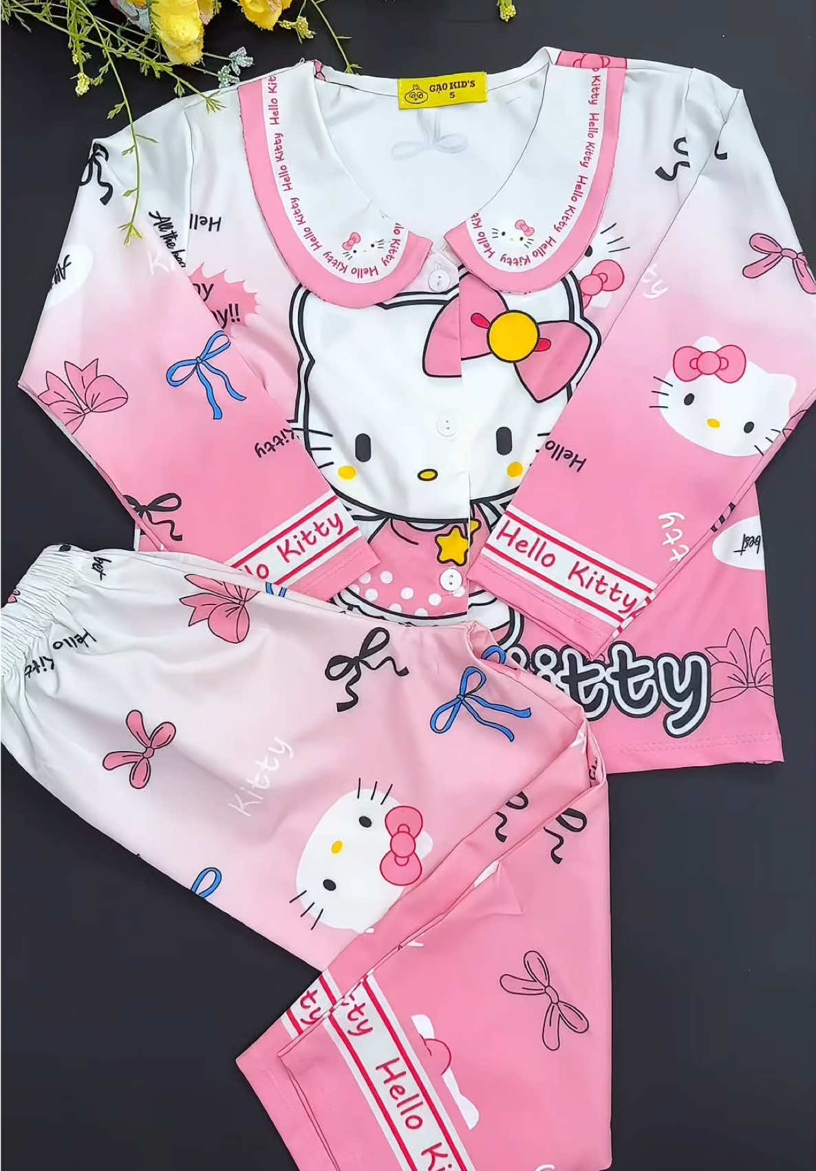 MÃ A83 mẫu pizama cổ sen cho bé gái chất thun lạnh mềm #quanaobegai #dobobegai #bothunlanhchobe #quanaotreem #bobegai 