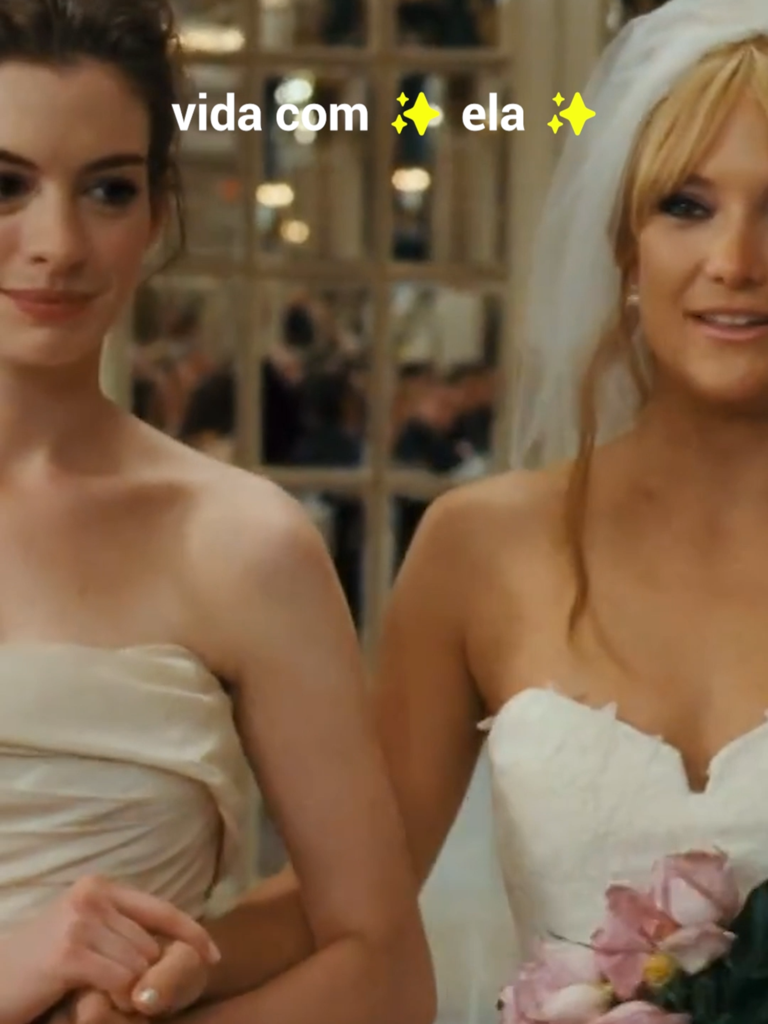 A vida com a best tem muuuito mais graça 🥰 Anne Hathaway e Kate Hudson têm o meu coraçãozinho! 📱Assista Noivas em Guerra quando quiser dentro do Globoplay, do Prime Video ou no app da sua operadora de TV #NoivasEmGuerra #Trend #AnneHathaway #lifewithher#TiktokMeFezAssistir