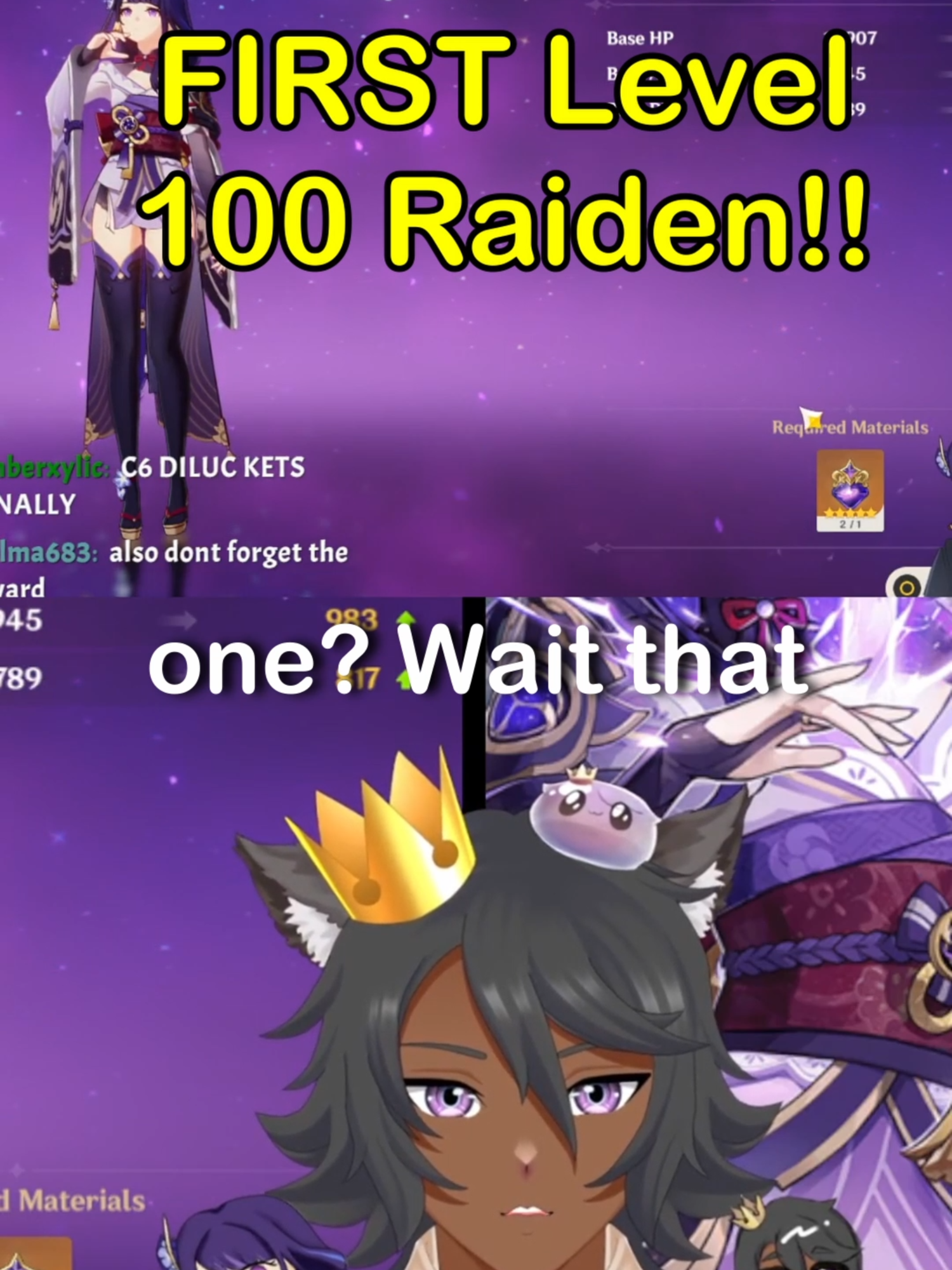 FIRST LEVEL 100 RAIDEN!!! #GenshinImpact #raidenshogun #genshinimpact #genshin #gatchagame #genshinnews #genshinnewreaction #genshinlunarcharge #genshinupdate #genshinnew #genshinimpact58 #genshin58 #hoyoverse #genshinrank #genshinraidenshogun #raiden