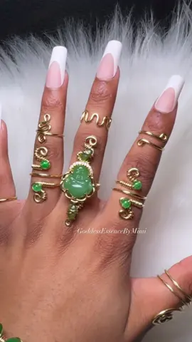 Goddess Art Ring 😍 #buddha #jade 