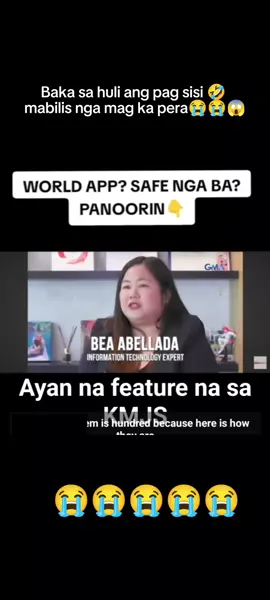 Sinu ba nakaka alam kay WORLD APP?  GRABE trending na trending ito buti nalang hindi pa ako nabubudol 🤣😭 nakakatakot pag libre lang yon pera baka sa huli pag sisihan huhuhuhu🥹  #nocopyrightinfringementintended #everyone #fyppppppppppppppppppppppp ##worldaapp 