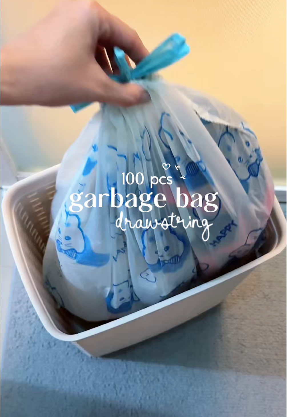 Keeping things cute, even the trash! 🐰✨ #tiktokfinds #cute #trashbag #homemusthaves #fyp 
