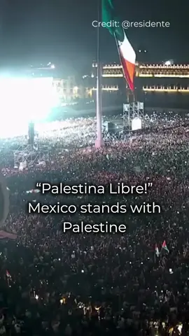 Di Lapangan Zócalo, jantung Kota Meksiko, kerumunan besar meneriakkan “PALESTINA LIBRE” (Bebaskan Palestina!) 🔥Dari Amerika Latin hingga AS, Kanada, Eropa, Australia, dan seterusnya — dunia bangkit melawan holocaust Israel yang didanai dan didukung Amerika.#fyp #viral #palestine #meksiko #frepalestine🇵🇸❤️ 