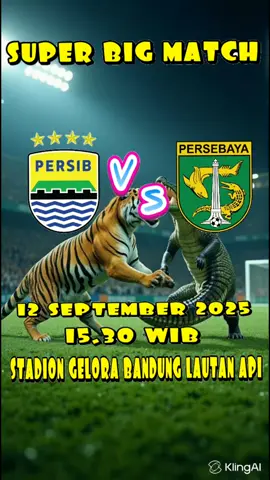 persib bandung vs persebaya surabaya live dari stadion GBLA pkl. 15.30 