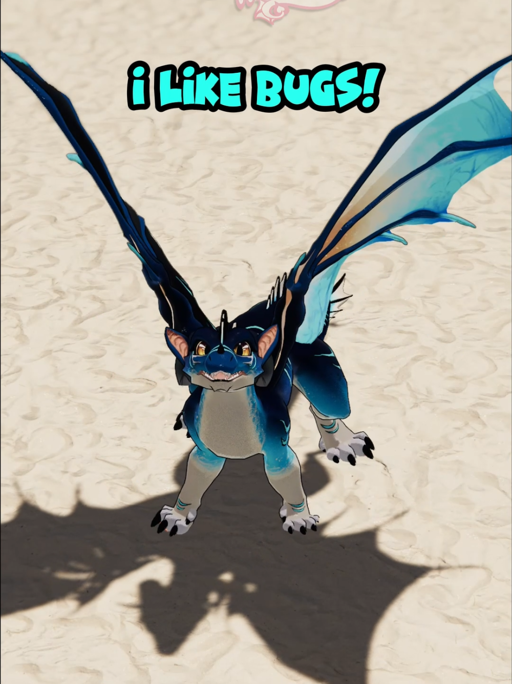 What it feels like when little kids come up to you with random information to share. 🤣 #dragon #vrchat #avatar 