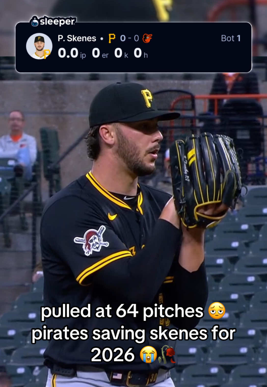pirates really spared the orioles #paulskenes #livvydunne #pirates #MLB #funny #fyp 