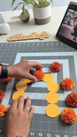 Respuesta a @nina4u75 la plantilla de este hermoso cempasúchil es de @Crafts By Betty 🧡 