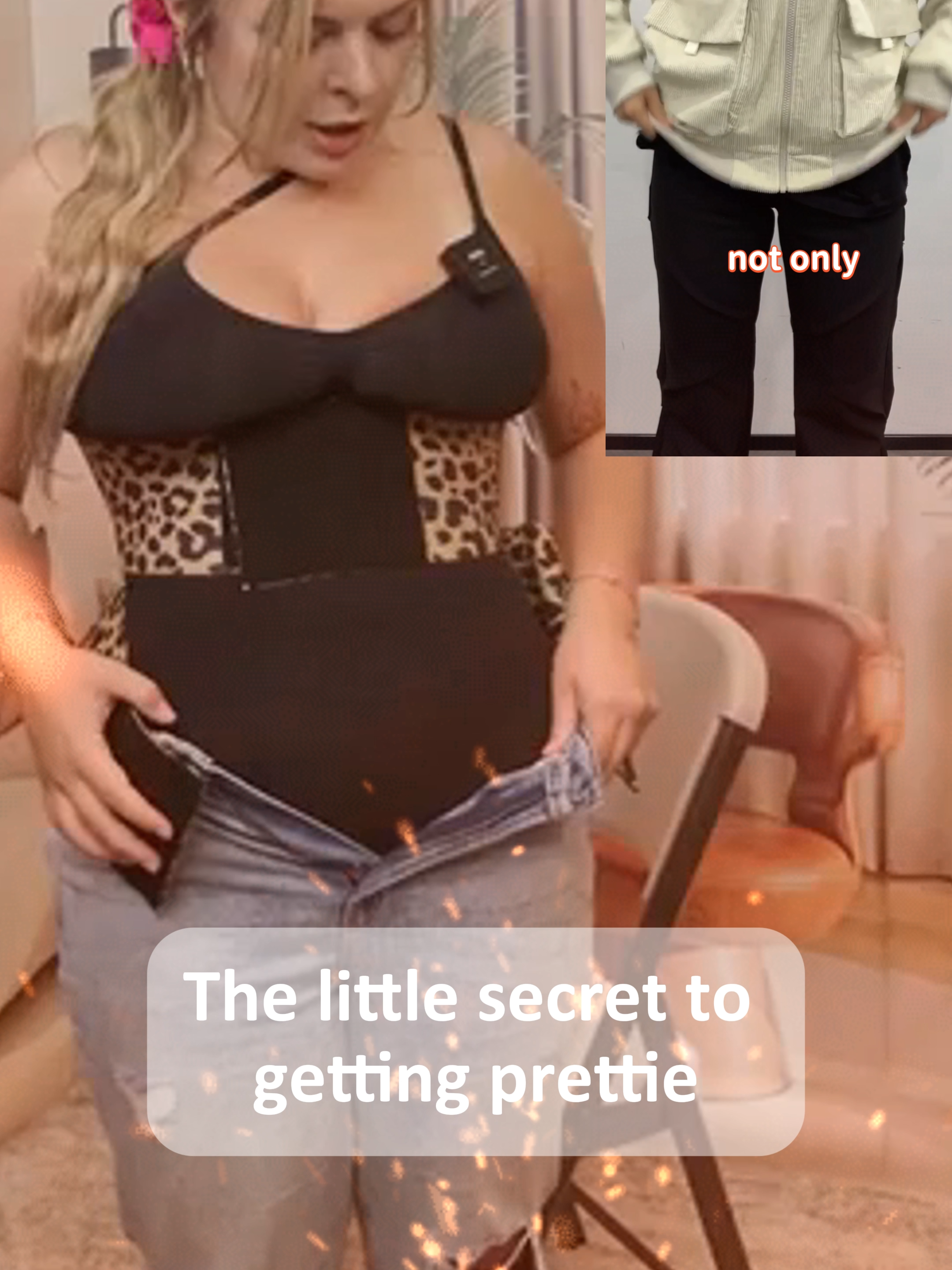 The before and after is crazy!!#feelingirlofficial #tiktokshoprestock #tiktokshopcreatorpicks #FallFreshness #feelingirlwaisttrainer #waisttrainer #snatch