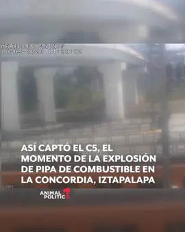 🔴 El C5 de CDMX captó el momento en que ocurrió la explosión de una pipa con combustible en el puente de La Concordia, en la alcaldía Iztapalapa.  Hasta el momento, @Clara Brugada ha confirmado el fallecimiento de tres personas y una lista preliminar de 70 lesionados que se encuentran en distintos hospitales.  #accidente #explosión #cdmx #iztapalapa #video 