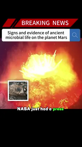 Signs and evidence of ancient microbial life on the planet Mars#news #fyp #breakingnews #us #mars 