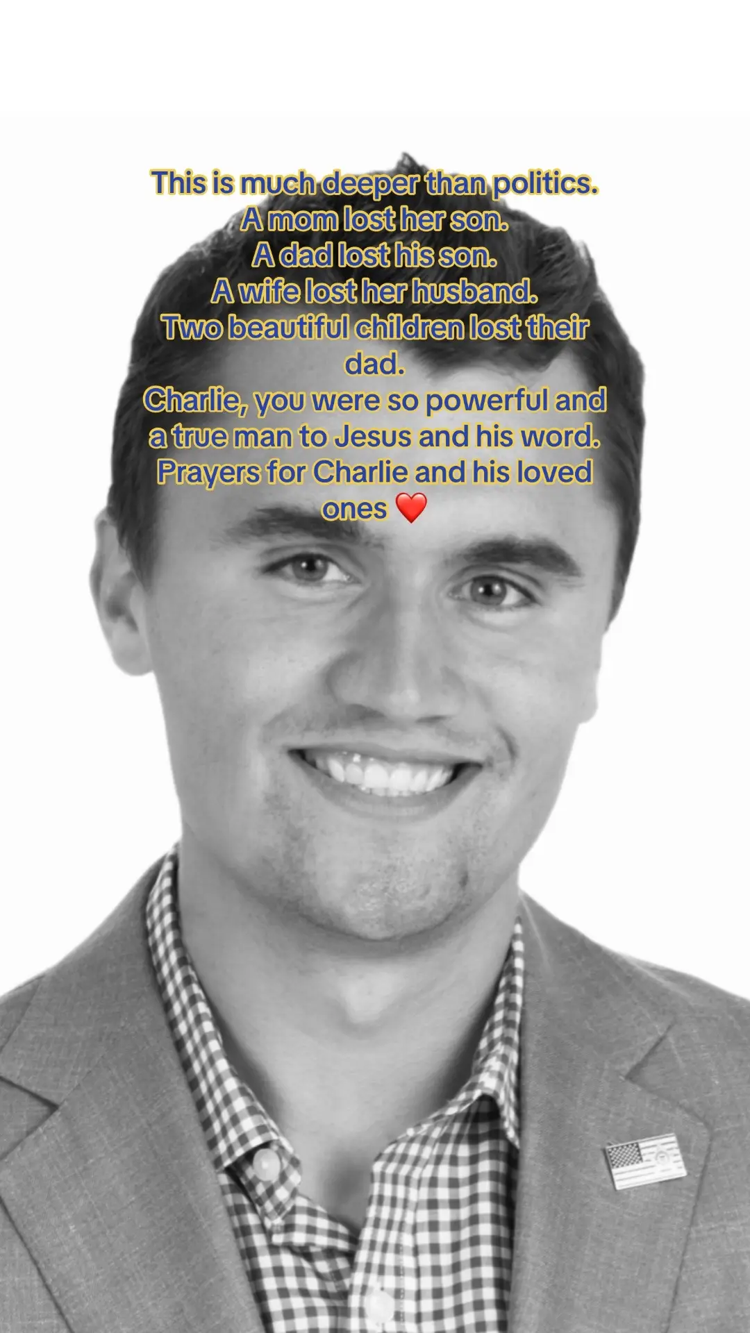 And if you are one of the sick ppl “praising this”… you ARE the problem #fyp #viral #charliekirk #restinpeace #neverforgotten 