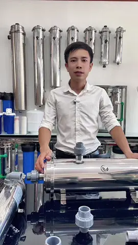 Lọc nước pvdf xử lý nước giếng khoan nhiễm bùn đất, phèn, tạp chất, vi sinh vật > 0,01 micron #loctongsinhhoat  #loctongdaunguon  #locnuocgiengkhoan  #pvdf #uf 