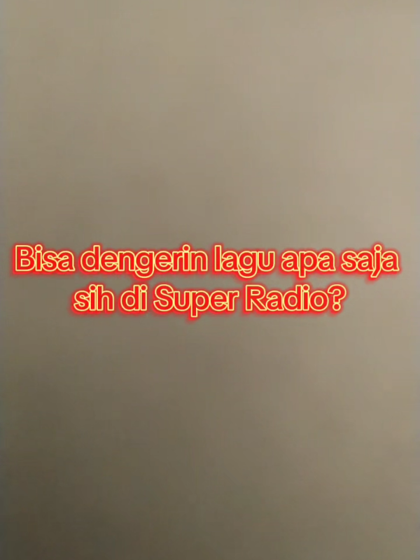 Setiap mood punya lagunya sendiri 🎵 Dari hits terbaru sampai yang bikin throwback, semua ada di sini! Kamu lebih suka dengerin lagu apa? 👉 Jangan lupa dengerin Super Radio yaa! #SuperRadio #MusikIndonesia #Nusantaraberdikari #Nusantaraberkepribadian #Nusantarabagus 