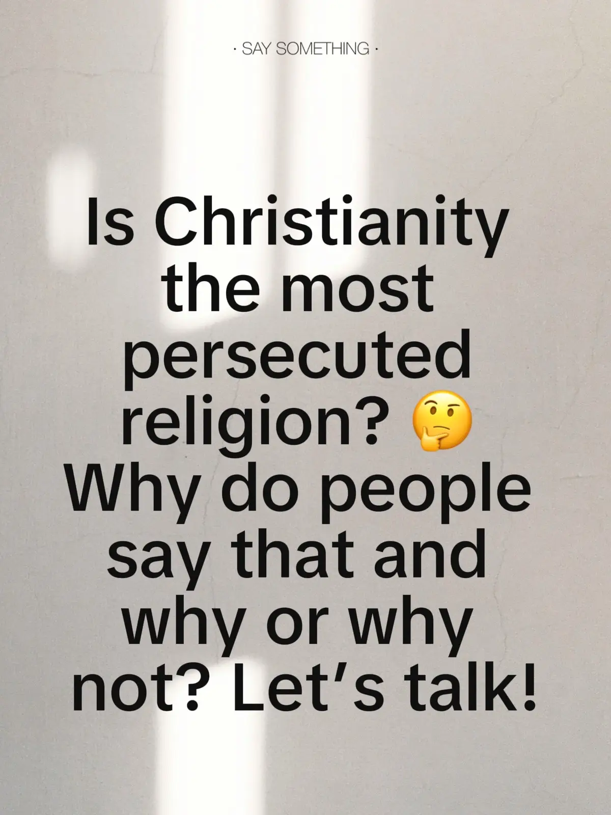 Open discussion… Be Kind ♥️ #C#ChristianityF#FaithR#ReligionFactsP#PersecutionD#DebateT#ThinkAboutItReligionDiscussion #fyp #BeKind #foryoupage 