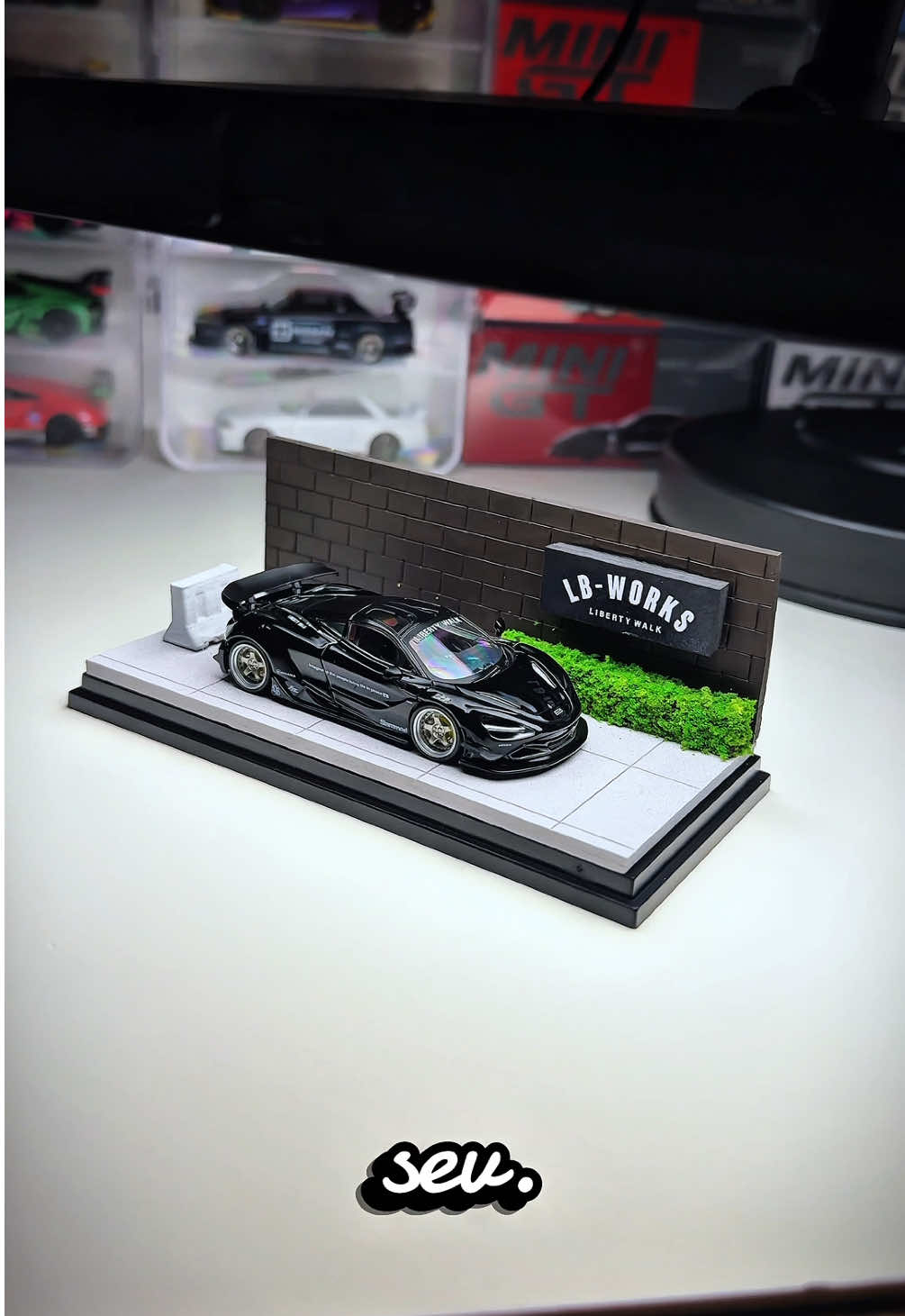 McLaren 720s LBWorks 🥶 Diorama by @Ocean Kai Diorama 🔥 #minigt #mclaren #libertywalk #diecastcollectors 