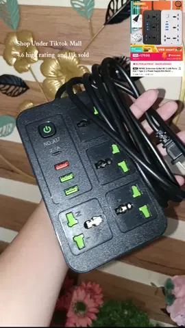 Extention outlet with safety features #foryou #electronics #extensionoutlet #extentionoutletwithusb #extentionsocket 