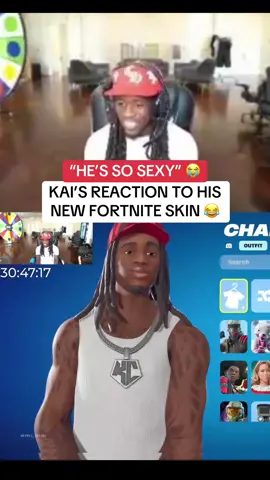 Kai loving his Fortnite skin 🤣🤣 (@Kai Cenat) #kai #fortnite #fortniteclips #kaicenat 