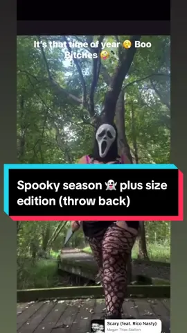 Spooky season is upon us 🤭 THIS IS NOT A REAL KNIFE ITS PLASTIC!! Before they community guide line my butt again 🤦‍♀️ Body naturally made by poor choices…3 beautiful babies… and some hereditary genes too 🫣🤪 Bra from Walmart, faux leather straps from SHEIN, skirt from SHEIN, sparkly fish nets from SHEIN, boots from Walmart, belt I believe from city trends (I’ve had it since middle school) knife from dollar general, ghost face mask from dollar general 😘 #LanguageLearning #onthisday #MomsofTikTok #spookyseason #ghostfacecosplay 