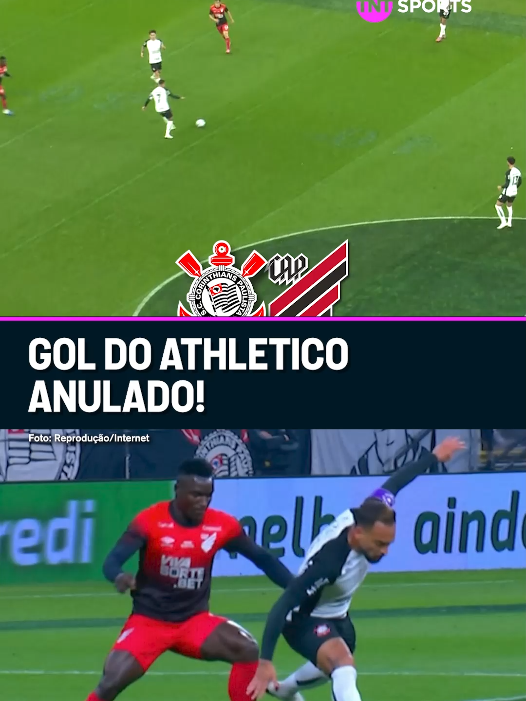 O ATHLETICO ATÉ ABRIU O PLACAR MAS... ❌❌ O Riveros cometeu uma falta em Maycon no ínicio da jogada e o gol foi anulado. Concordam com a decisão? #FutebolBrasileiro #CopaBetanodoBrasil