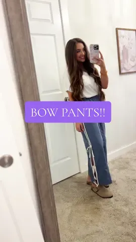 Loving these bow pants!!!! #bowpants 