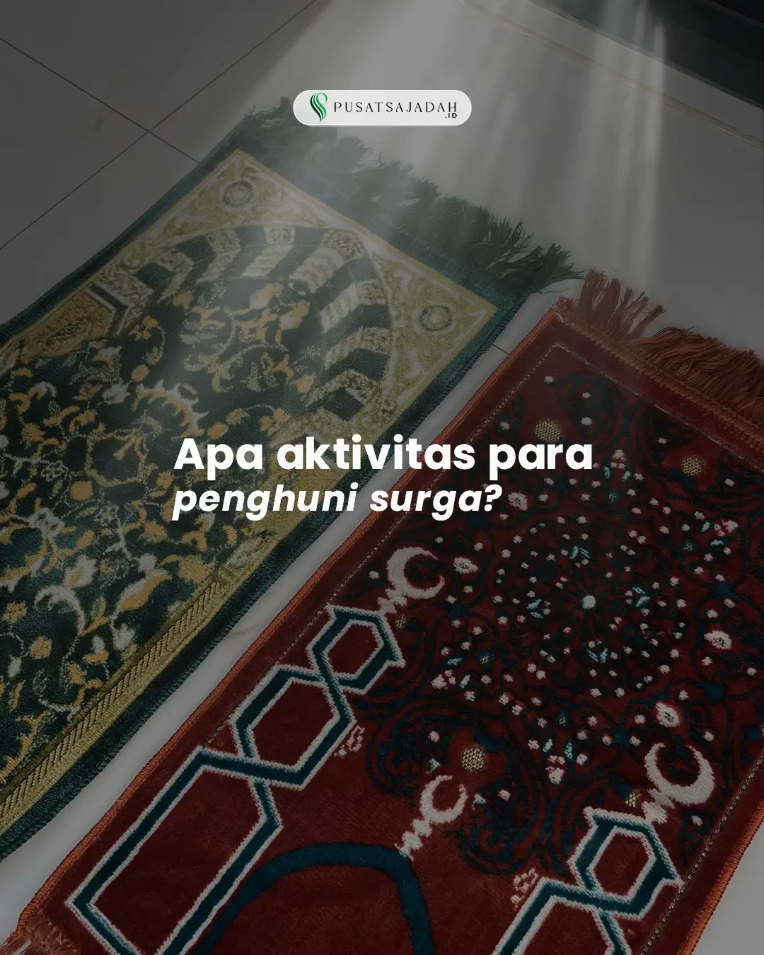 Semangat, kita kejar surga itu🤍🤍 #pusatsajadahid #fyp #reminderislamic #viraltiktok #sajadah 