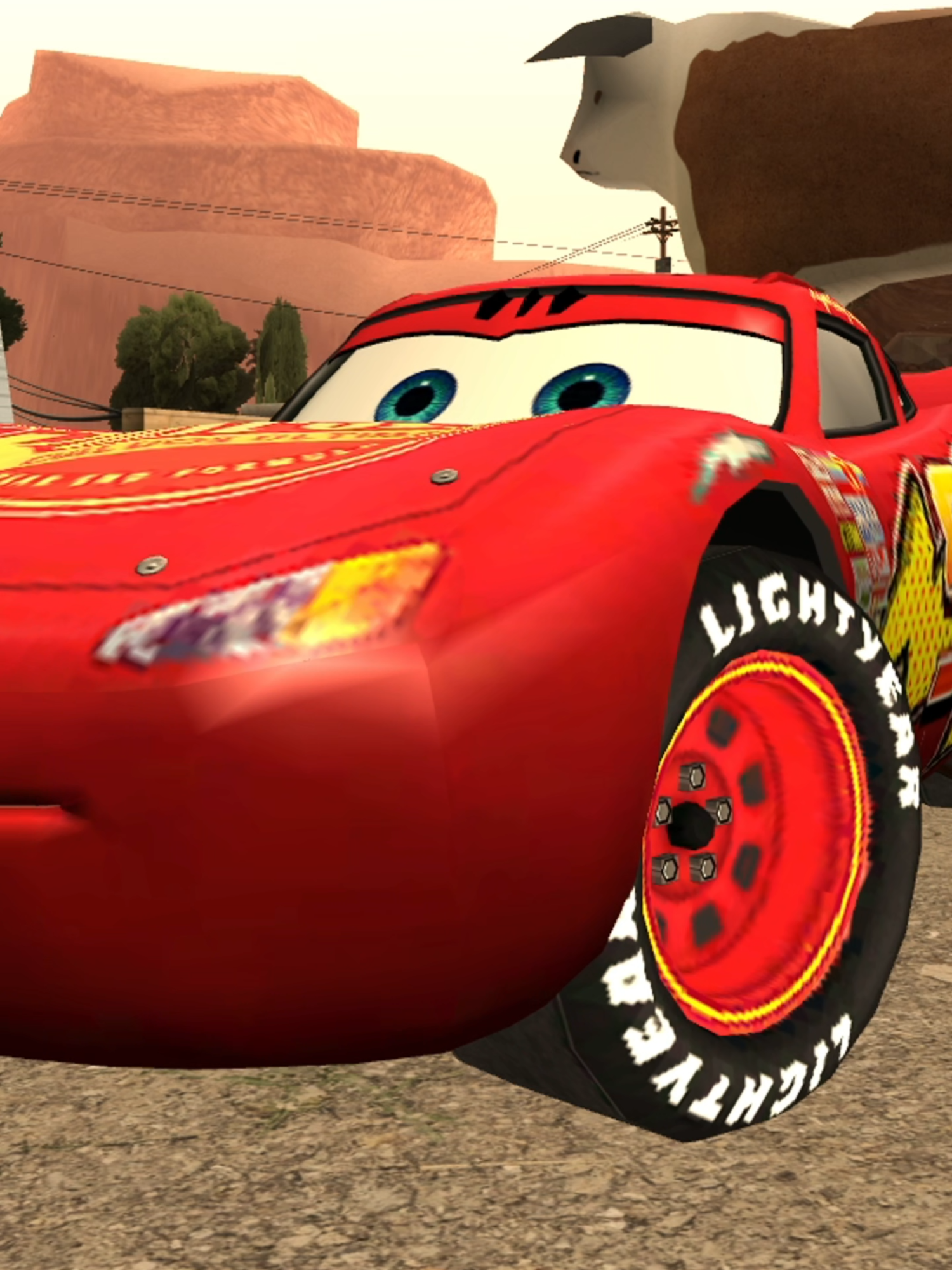 Recriei o Carros no GTA SA - PARTE 2 #PIXAR #CARROS #GTA #FYP #ANIMAÇÃO #GAME #RACE