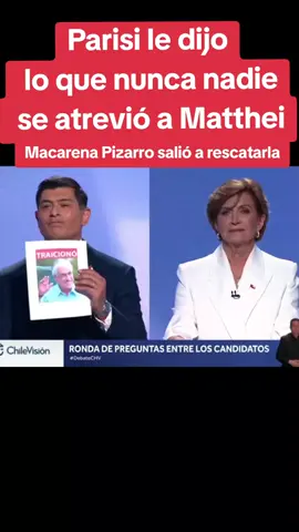 Parisi detonado. Encaró a Matthei