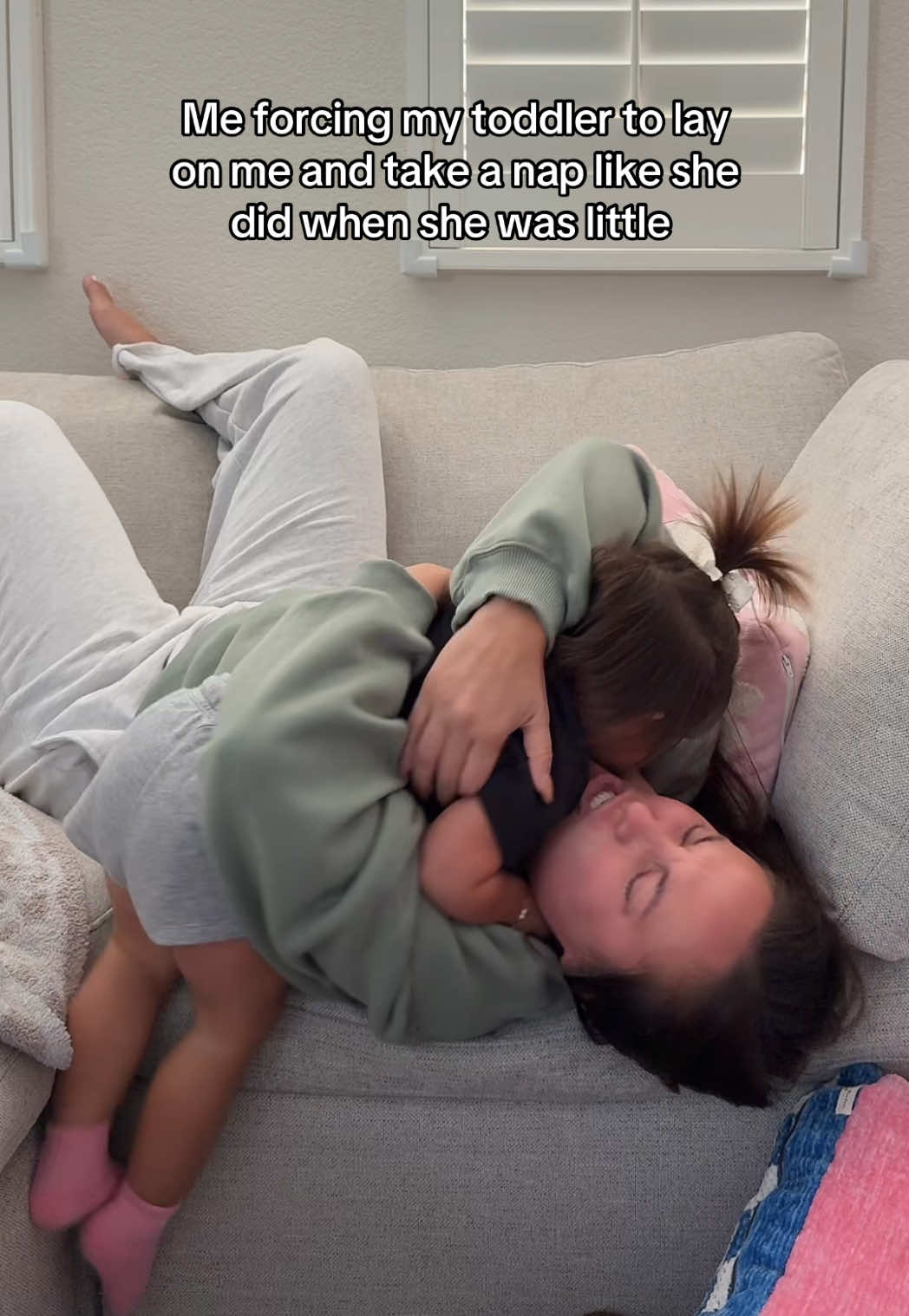 Now she wipes off my kisses and slaps me #toddlersoftiktok #momlife #fyp 