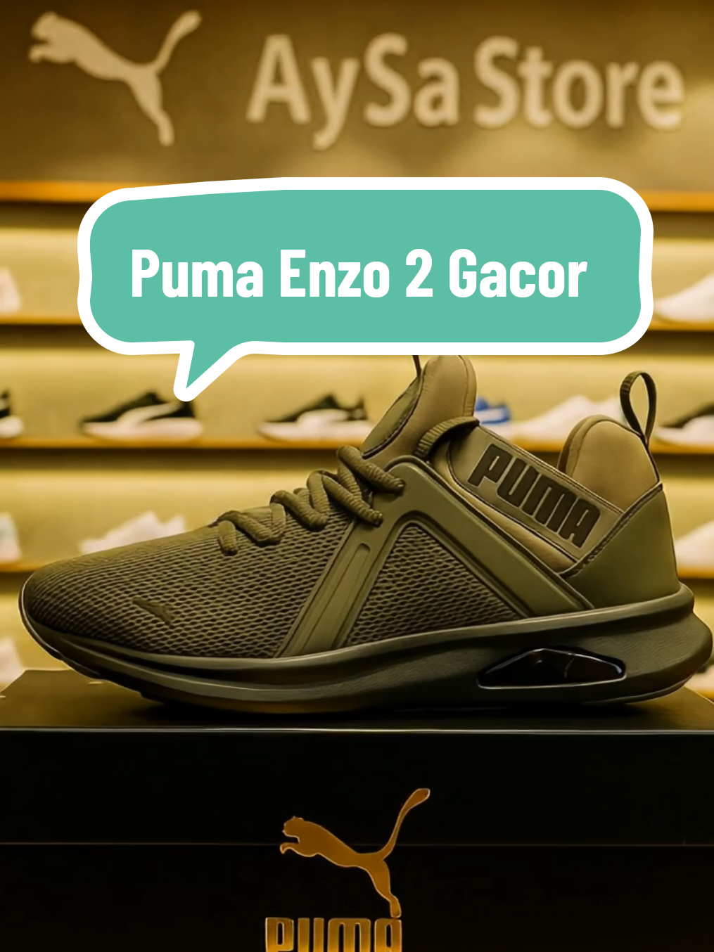 [HOT PRODUCT] PUMA Sepatu Lari ENZO 2 Thyme-Black #puma #sepatu #promoseruweekend #sepatupria #sneakers 