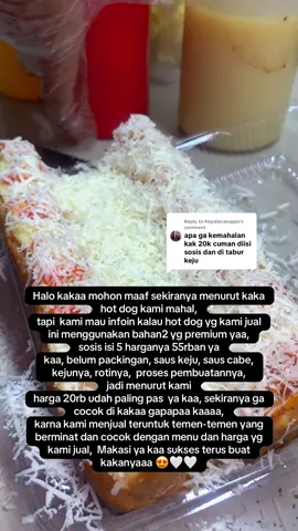 Replying to @Kepalacasoppo  #kulinertanjungpinang  #fyp #tanjungpinang #hotdogtanjungpinang #rotibakarabontanjungpinang 