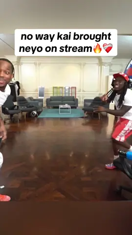 no way kai brought neyo on stream🔥❤️‍🩹#mafiathon3 #kaicenat #neyo #fyp #viral