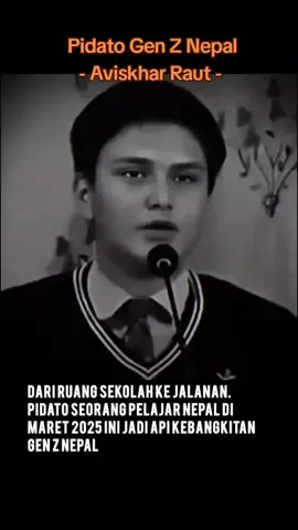 Aviskhar Raut, sosok gen z pembakar nasionalisme Nepal. #jainepal #nepal #genz #kerusuhannepal #demonepal