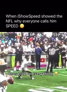 bros good at everything 😭 bro's good at EVERYTHING except for Football ⚽️😭😭😂 #nfl #football #ishowspeedmemes 