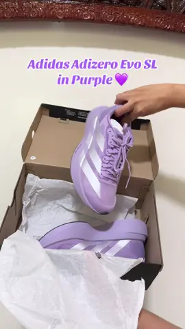 my new baby 💜 #adizeroevosl #adizero #adidas #runningshoes #runtok @adidas Philippines 