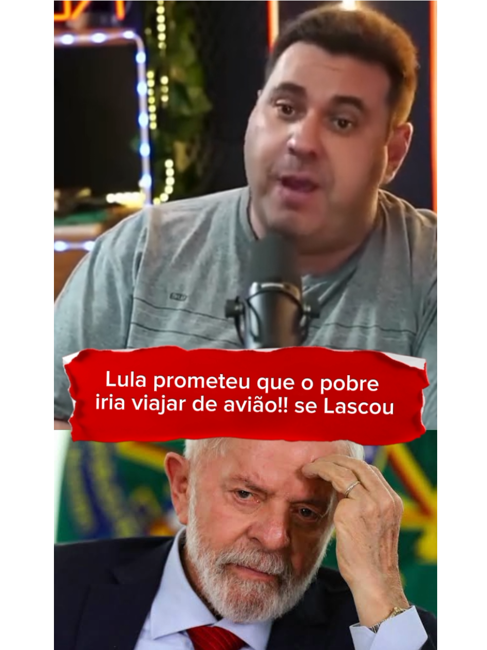 Lula prometeu que o pobre iria viajar de avião!! só Lascou #lula #promesa #esquerda #corrupção #politico 