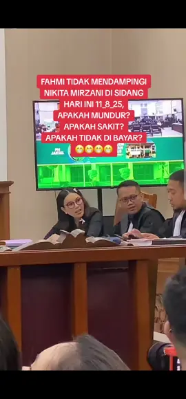 FAHMI TIDAK MENDAMPINGI NIKITA MIRZANI, APAKAH MUNDUR? #sidangnikitamirzani #nikitamirzanimawardi_17 #tukangbully #nikibul #pemeras 