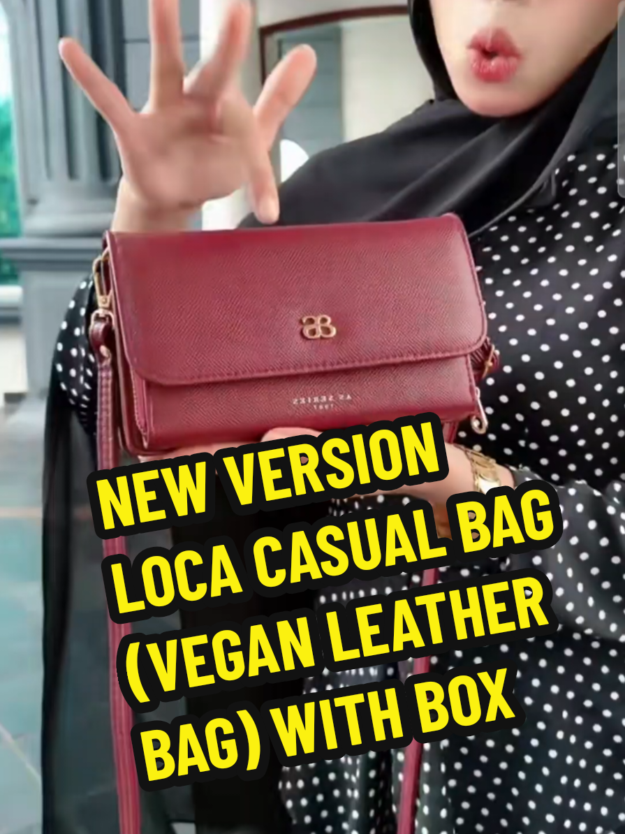 NEW VERSION LOCA CASUAL BAG (VEGAN LEATHER BAG) WITH BOX #locaasbag #begaliffsyukri #slingbag #crossbodybag #yanavariousshop 