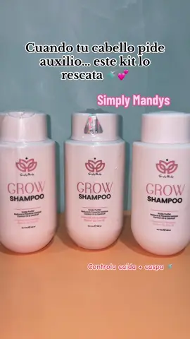 El shampoo viral de Simply Mandy’s, pero ahora en trío 😍#shampoo #simplymandys #growshampoo #hairtok #cabellosaludable @simplymandys @Mandys Pena 
