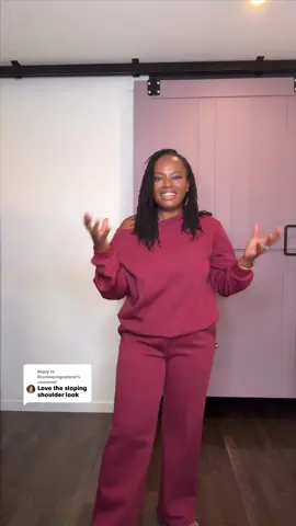 Replying to @Discoveringnatural Long Sleeve Sloping Shoulder Top & Wide Leg Pants Set @Katch Me Chic #theelboogy #katchme #falloutfits #twopieceset #sweaterweather 
