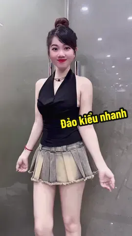Áo trễ vai đổi kiểu yếm thun cotton#aotrevai #aolechvai #yếm #aoyem #aoyemdep 