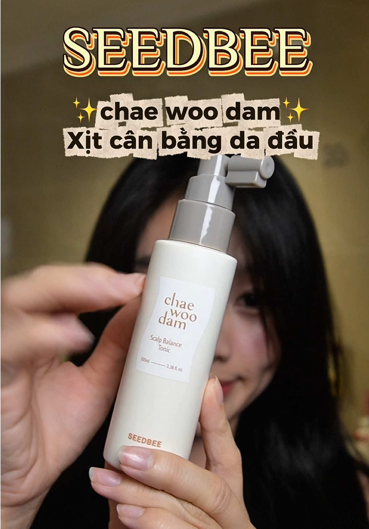 🍃 Muốn tóc nhiều dày thì đừng xin vía nữa mấy Mom, mua xịt Seedbee mà xịt mỗi ngày cho tôi đii😉 ‼️‼️ Hastag #s#seedbeet#tonicseedbeec#chaewoodamhaircare 