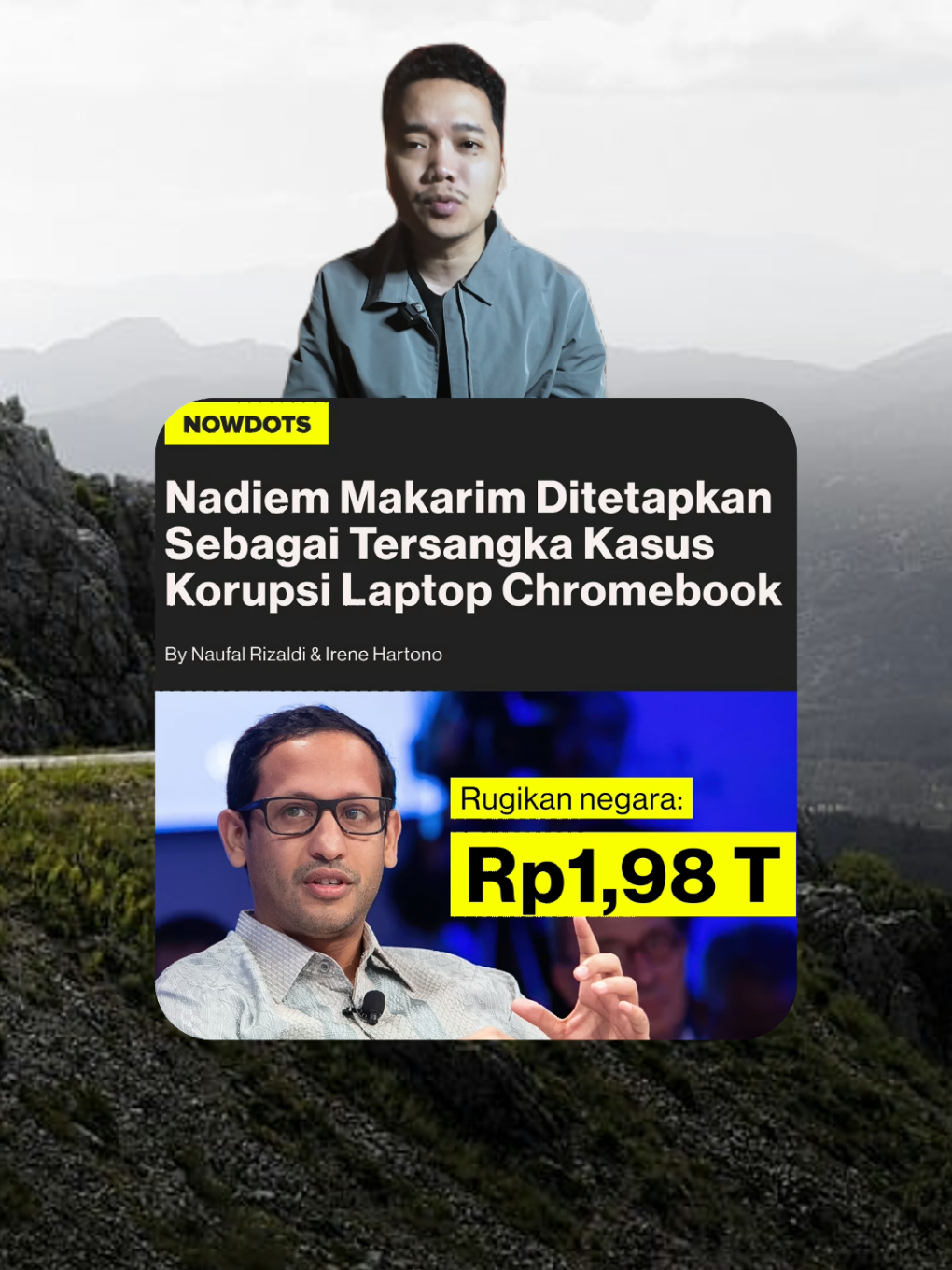 Korupsi Triliunan lagi? Nadiem Makarim ditetapkan sebagai tersangka kasus korupsi laptop Chromebook?  #nadiem #chromebook #korupsi #kpk #fyp