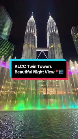 KLCC Twin Towers Beautiful Night View📍🌃 #traveller_adnan #travelmalaysia #beautifullview #kltraveller #klcc_twintower @TikTok @TikTok Malaysia 