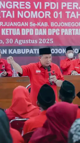 Rapat Koordinasi Cabang Sosialisasi Hasil Kongres VI PDI Perjuangan dan Peraturan Partai No. 01 Tahun 2025, serta rapat Serentak Pleno Pengurus Anak Cabang (PAC) Se-Kab. Bojonegoro tentang penjaringan calon ketua DPD dan DPC partai. Sabtu, 30 Agustus 2025. #BuMegaBercerita  #PDIPerjuangan #PDIPerjuanganJatim #PDIPerjuanganBojonegoro #SolidBergerak
