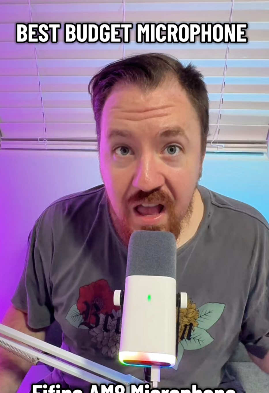 The FIFINE AM8 might be the best budget mic for gaming, streaming, and content creation. With USB & XLR, RGB lighting, and pro-level sound quality under $55 it’s the perfect upgrade for any setup 🎙️🔥 #BestBudgetMic #StreamingSetup #GamingMic #ContentCreator #TechTok @Fifine Design 