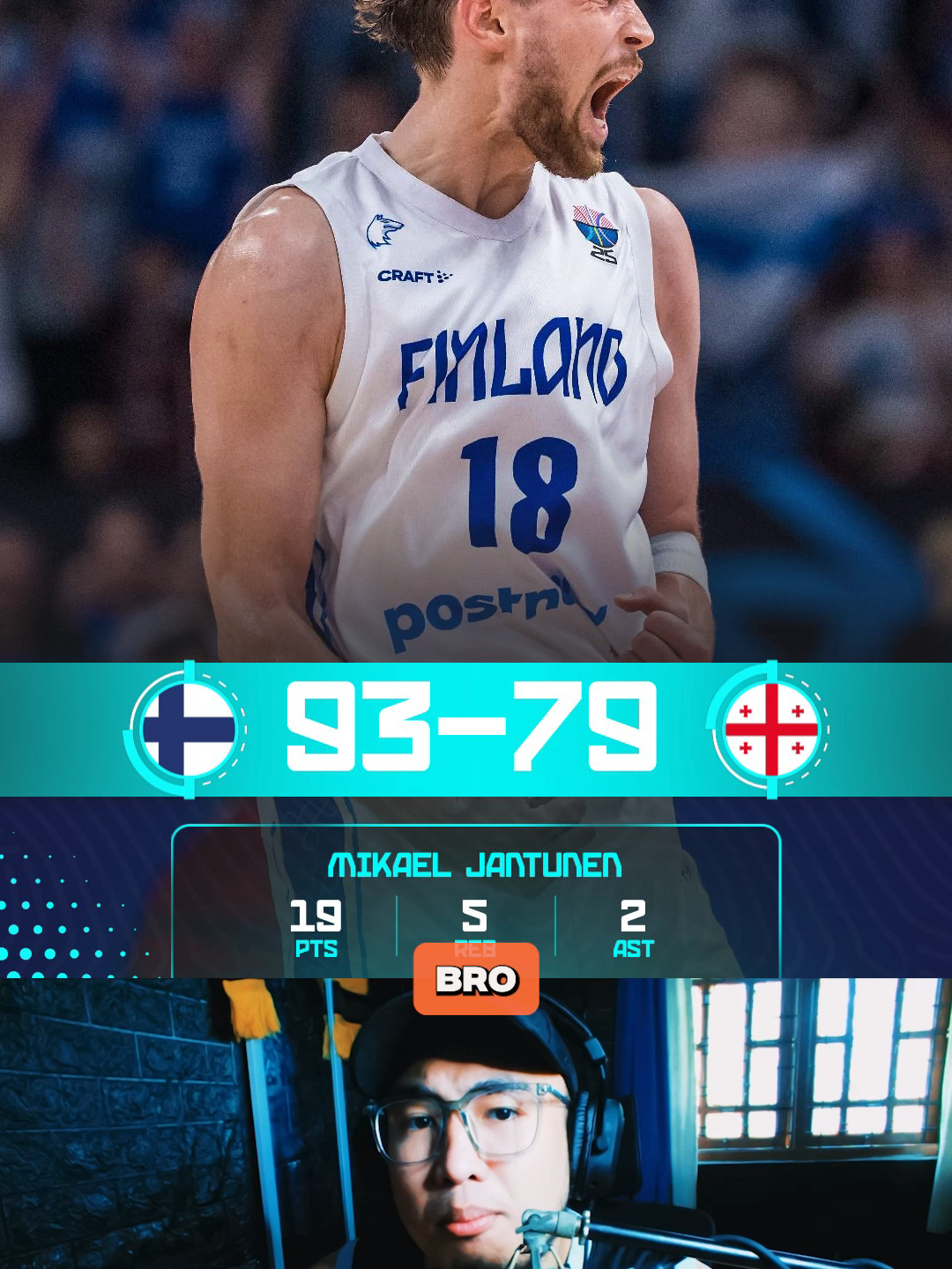 Finland Shock Eropa! Semi-Final Bersejarah Finland bikin kejutan terbesar EuroBasket 2025! 🇫🇮🔥 Dari tim yang dulu cuma numpang lewat, sekarang mereka resmi jadi top 4 Eropa setelah hajar Georgia 93–79. Mikael Jantunen jadi motor serangan dengan 19 poin, Lauri Markkanen tetap konsisten, dan bench mereka ngasih impact gila: 44 poin lawan cuma 4 dari bench Georgia! Tembakan tiga angka Finland juga nyala banget: 17/31 alias hampir 55%! Pertanyaan besarnya: apa ini sekadar fairy tale, atau revolusi yang bakal berujung trofi? 🏆 Menurut lo, Finland bisa lanjut hajar Jerman di Semi-Finals? Komen pendapat lo! #EuroBasket2025 #FIBA #FinlandBasketball #LauriMarkkanen #BasketEropa #NBATalk #BasketIndonesia #BasketballCommunity #HoopsCulture #GameOn