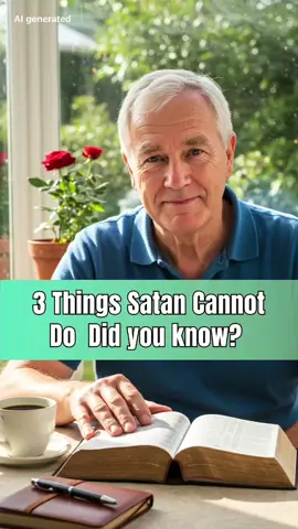 3 Things Satan Cannot Do  Did you know? Many people fear Satan, as though he were all-powerful. But according to the Bible, there are three things Satan can never do to you: 1. He cannot force you to sin. Temptation? Yes. But the decision is in your hands. The book of James says that temptation comes from our own lust. Satan only entices, but he cannot make the choice for you. As long as you stay close to God, you have the power to say no. 2. He cannot read your thoughts. Satan is not God. He does not know what’s in your heart. He can only guess, only tempt. But if you fill your mind with God’s Word, you leave him no room. 2 Timothy says: “For God hath not given us the spirit of fear; but of power, and of love, and of a sound mind.” 3. He cannot stop you from drawing near to God. What Satan fears most is when you kneel down to pray. The closer you come to God, the closer He comes to you. Romans says: “Nothing shall be able to separate us from the love of God.” Satan cannot stop this. So if you are going through a spiritual battle, don’t be afraid. Satan’s power is always beneath God’s. Remember to forward this message and share it with the first person God places on your heart.#BibleVerse  #ChristianTikTokUK  #JesusLovesYou  #PrayerTime  #dailydevotional 
